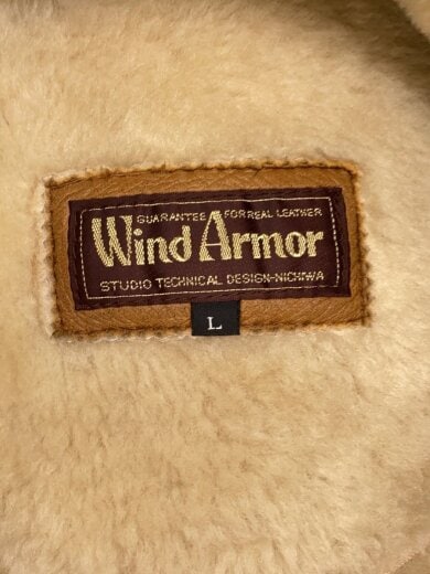 画像：WIND ARMORレザージャケット・ブルゾン/L/羊革/BRW3