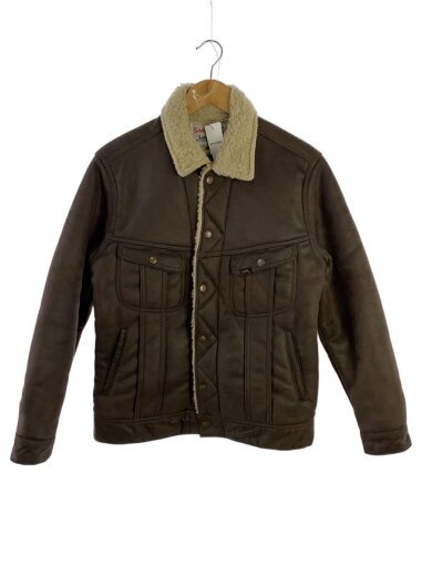 商品画像：ジャケット/M/フェイクレザー/BRW 1