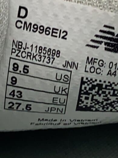 商品画像：CM996/グレー/27.5cm/GRY 5