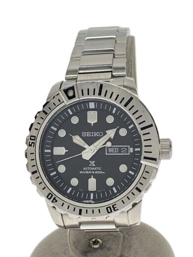 商品画像：自動巻腕時計/アナログ/ステンレス/BLK/SLV/SS/4R36-03P0 1