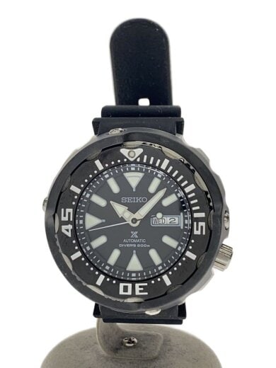 商品画像：自動巻腕時計/アナログ/ラバー/BLK/BLK/SS/4R36-0000 1