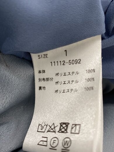 商品画像：長袖ワンピース/1/ポリエステル/BLU/花柄/11112-5092 4