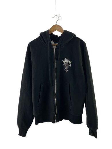 商品画像：ジップパーカー/L/コットン/BLK/プリント/3973714 1