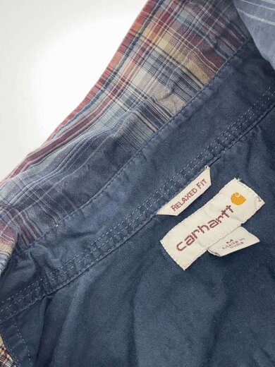 商品画像：長袖シャツ/M/コットン/NVY/チェック/101750614 6