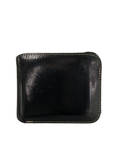 商品画像：2つ折り財布/レザー/BLK/メンズ 1