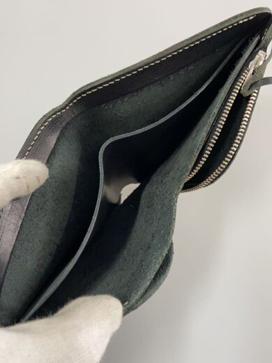 商品画像：2つ折り財布/レザー/BLK/メンズ 6