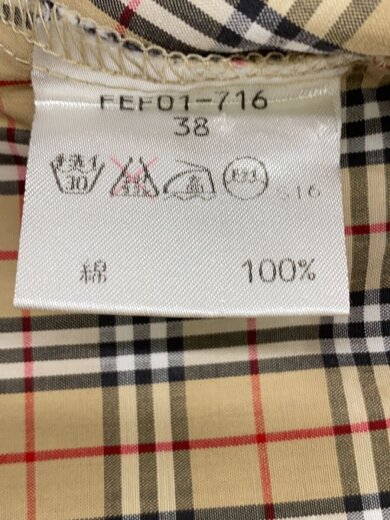 商品画像：長袖シャツ/38/コットン/BEG/チェック/FEF01-716// 4