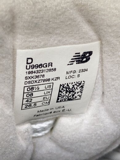 商品画像：U996/グレー/26.5cm/GRY// 5