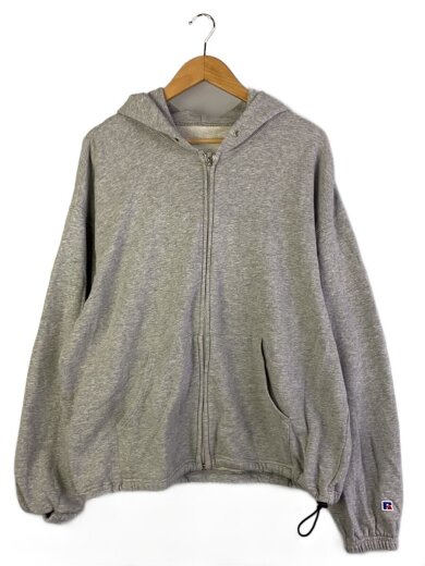 商品画像：ジップパーカー/L/コットン/GRY/RC-24107UA// 1