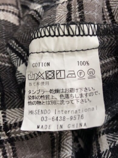 商品画像：ネルシャツ/L/コットン/GRY/チェック// 4