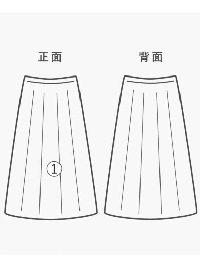 商品画像：スカート/36/--/BLK/無地/P20727V10849// 7