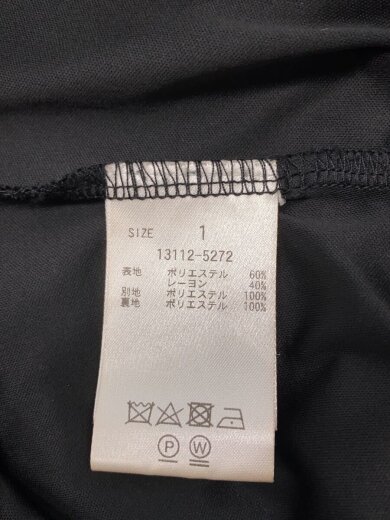 商品画像：長袖ワンピース/1/ポリエステル/BLK/13112-5272 4