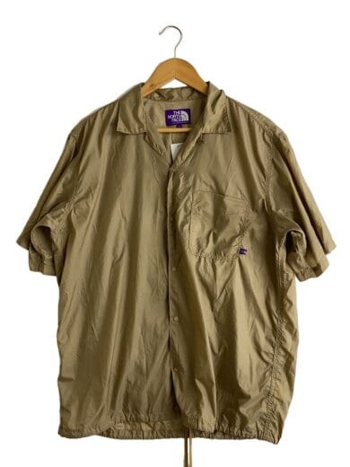 商品画像：NYLON RIPSTOP H/S SHIRT/L/ナイロン/BEG 1