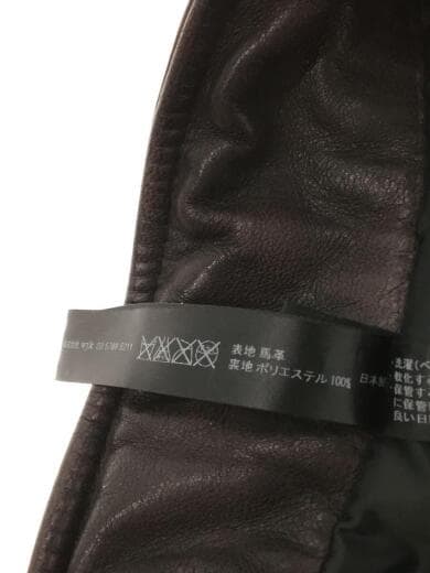 画像：WJKM-65/ホースレザー/レザージャケット・ブルゾン/M/馬革/BLK/hl07u5