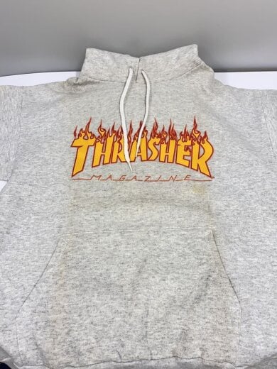 商品画像：80-90s/Hanesボディ/フレイムロゴ/デッドストック/フラッシャー/パーカー/L/コットン/GRY// 8