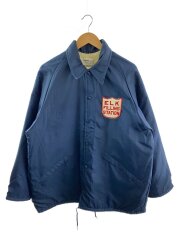 コーチジャケット/L/ナイロン/NVY
