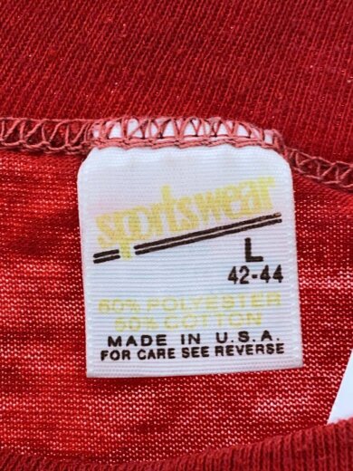 商品画像：Tシャツ/L/ポリエステル/RED 3