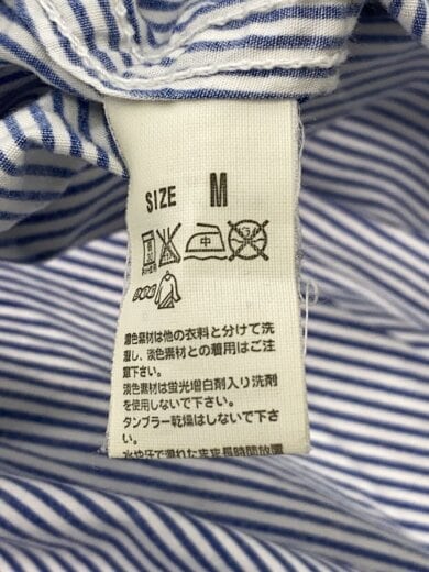 商品画像：長袖シャツ/--/コットン/BLU/ストライプ/LPCL06-101S 4