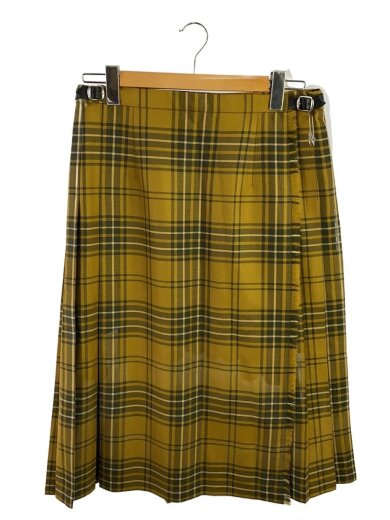 商品画像：ロングスカート/--/ウール/YLW/チェック 1