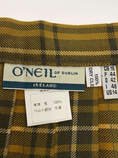 商品画像：ロングスカート/--/ウール/YLW/チェック 4