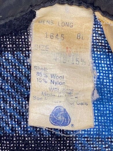 商品画像：ネルシャツ/M/ウール/BLU/チェック/1645 BL 4