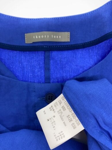 商品画像：ノースリーブブラウス/38/リネン/BLU/03-1208203-850-038 3