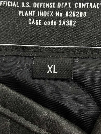 商品画像：ミリタリージャケット/XL/レザー/BLK/TA1715-101 4