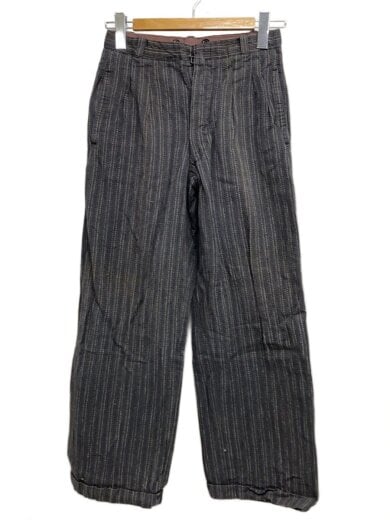 商品画像：ストレートパンツ/--/ウール/BLK/ストライプ// 1