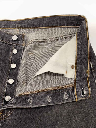 商品画像：ストレートパンツ/34/コットン/BLK/501-0155 3