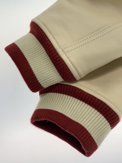 商品画像：スタジャン/XXL/羊革/RED/783-2250023 5