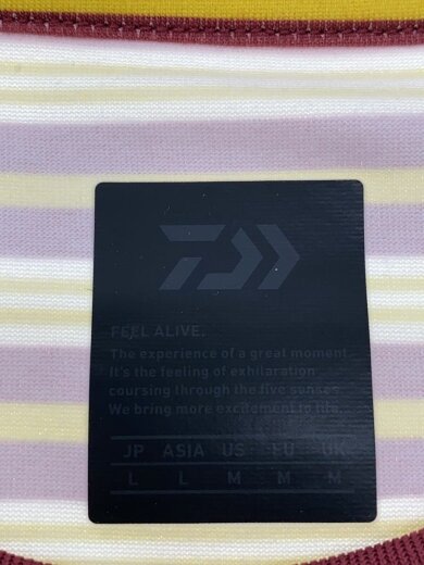 商品画像：長袖Tシャツ/L/ポリエステル/マルチカラー/ボーダー/BE-34024 3