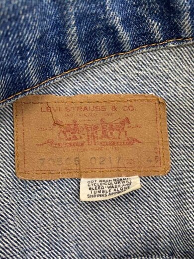 商品画像：60-70s/VT/70505/実寸40位/デニム/インディゴ/布ケアタグ/ダメージ有/ボタン 3