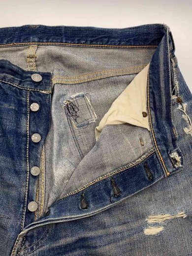 商品画像：50s/VT/501/XX/47モデル/実寸W37/デニム/インディゴ/片面タブ/リペア多// 3