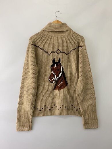 商品画像：70s/WESTERN/ショールカラーカウチンニットカーディガン/コットン/BEG// 2