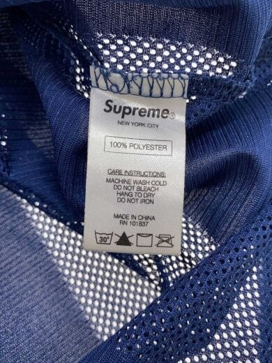 商品画像：16ss/Velvet Logo Mesh Stripe Top/M/ポリエステル/NVY// 4
