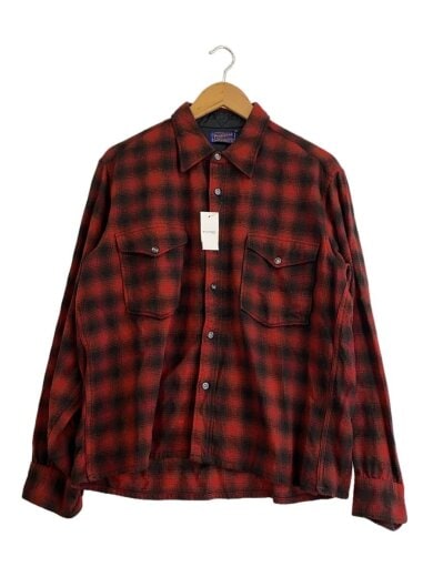 商品画像：50s/ウールシャツ/16.5/ウール/RED/チェック// 1