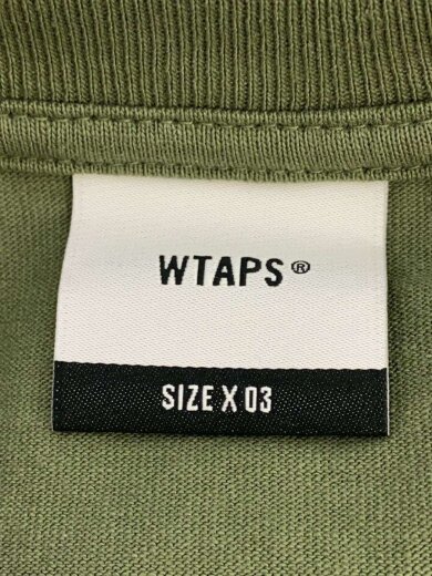 商品画像：Tシャツ/3/コットン/カーキ/タグ付き/ダブルタップス 3