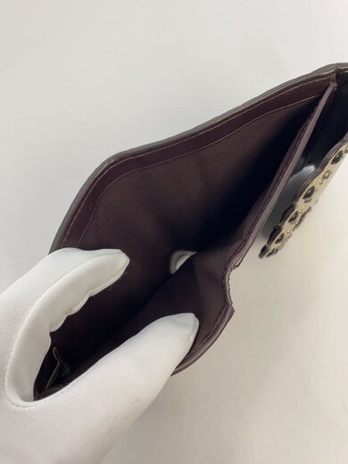 商品画像：3つ折り財布/レザー/ゴールド/無地/レディース/装飾劣化有り/コーチ 6