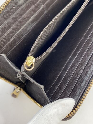 商品画像：長財布/キャメル/総柄/レディース/内側チャック持ち手なし、角擦れ有り/コーチ 6