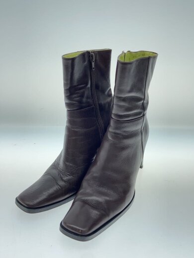 商品画像：ショートブーツ/35.5/ブラウン/レザー/2404/バレンシアガ 2