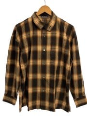 長袖シャツ/M/コットン/ブラウン/チェック/15SS/イッセイミヤケ