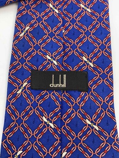 商品画像：ネクタイ/シルク/ネイビー/総柄/メンズ/ダンヒル 3