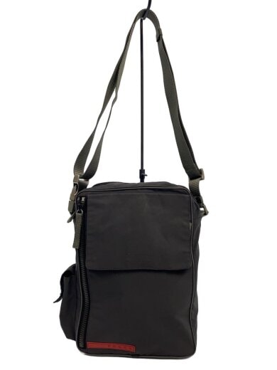 商品画像：プラダスポーツ/ショルダーバッグ/ナイロン/グレー/無地/穴空き有り/プラダ 1