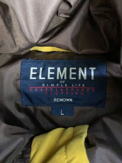 商品画像：ダウンジャケット/L/ポリエステル/イエロー/無地/汚れ多数有り/エレメント 3