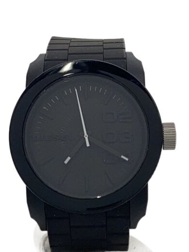 商品画像：クォーツ腕時計/アナログ/ラバー/BLK/BLK/DZ-1437 1