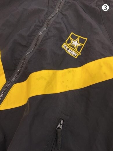 商品画像：U.S.ARMY/APFU/ナイロンジャケット/ナイロン/ブラック/持ち手破損、汚れ有り 8