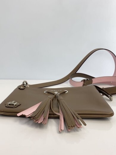 商品画像：タッセル/ショルダーバッグ/レザー/ブラウン/角スレ有り/エーディーエムジェイ// 4