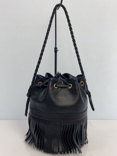 商品画像：フリンジカーニバル/ショルダーバッグ/レザー/ブラック/ジェイアンドエムデヴィッドソン 3