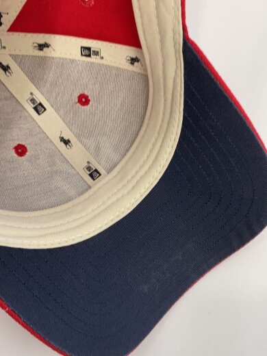 商品画像：キャップ/S/コットン/レッド/無地/メンズ/ニューエラ 7