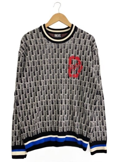 商品画像：ニット・セーター(厚手)/L/コットン/マルチカラー/総柄 1